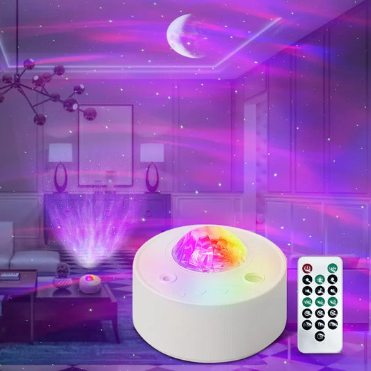 Northern Lights Galaxy Projector Aurora Stars Night Light Laser Bluetooth Music Projection Lamp for Bedroom Decor Brithday Gift