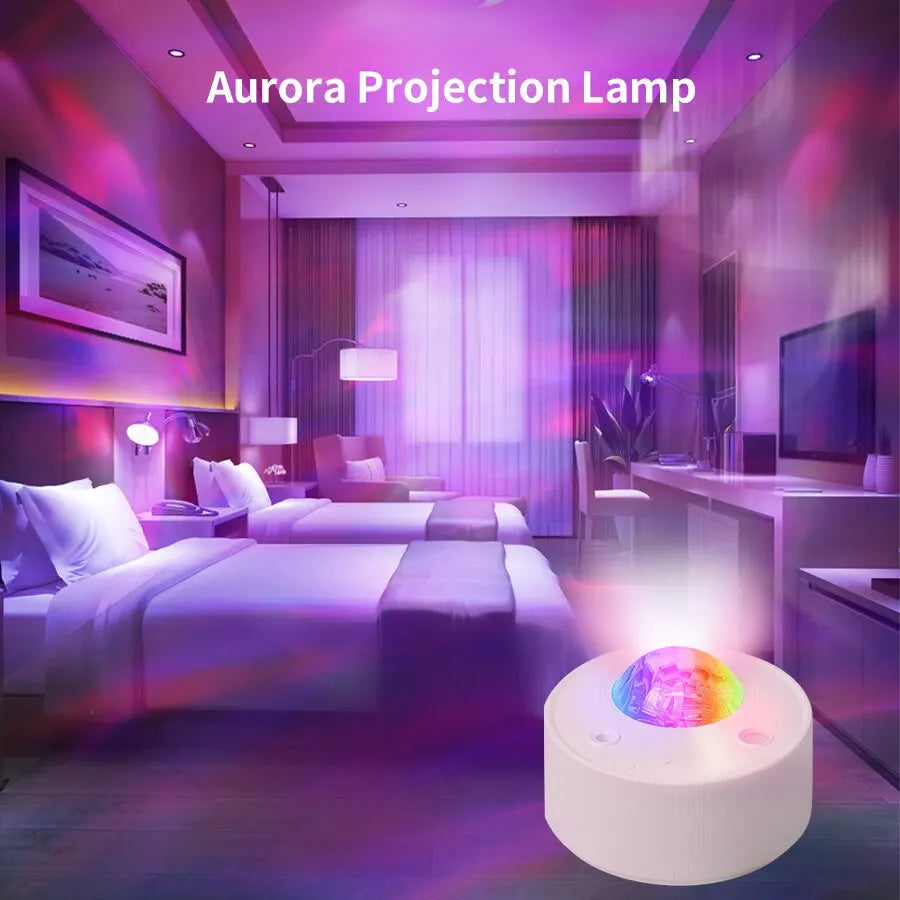 Northern Lights Galaxy Projector Aurora Stars Night Light Laser Bluetooth Music Projection Lamp for Bedroom Decor Brithday Gift